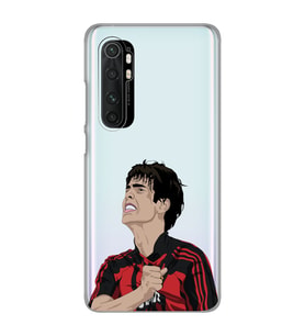 Xiaomi Mi Note 10 LITE Uyumlu Kaka Leite Futbol Tasarımlı Şeffaf Telefon Kılıfı