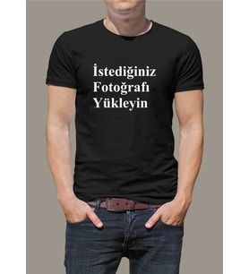 Resim Baskılı Tişört (Siyah)