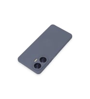 Realme C55 Kılıf Nano İçi Kadife Silikon - Gri