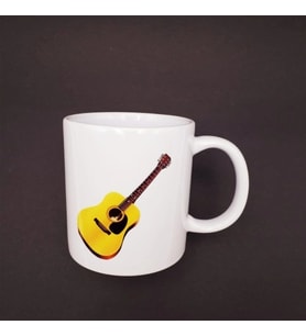 Dodes Gitar Tasarımlı Seramik Kupa