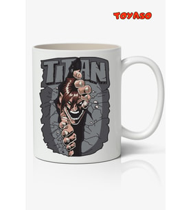 Attack On Titan Anime Temalı Beyaz Kupa Bardak Sevgiliye Arkadaşa Hediye