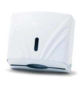 A Form ZHA-2 Z Katlama Attan Çekme Kağıt Havlu Dispenseri Havluluk - Beyaz - 23 Cm. - 1 Adet