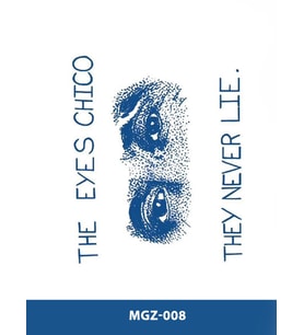MGZ-008 THE EYES CHICO THEY NEVER LIFE YAZILI GÖZ DESEN ORTA BOY YARI KALICI DÖVME-TATTO