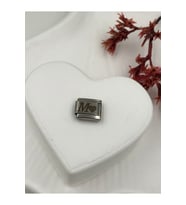 M Harfli Paslanmaz Çelik Italyan Charm Bileklik Kişiselleştirme Eki Link