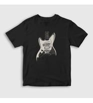 Presmono Unisex Çocuk Siyah Guitar Nirvana T-Shirt 99352tt