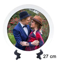 Porselen kişiye özel resimli tabak 26 cm