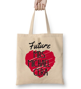 Future Mrs Michael Cera Love Heart Bez Çanta Uzun Saplı