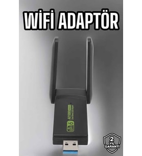 Wifi Adaptör Çift Bantlı Kablosuz Wifi Adaptörü