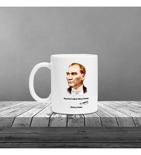 Kişiye Özel Atatürk Silüet Seramik Kupa