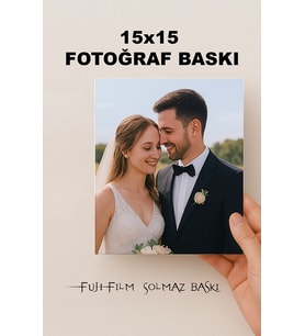 6 Adet 15x15 Ölçülerde Fotoğraf Baskınız (Orijinal Solmaz FUJiFİLM)