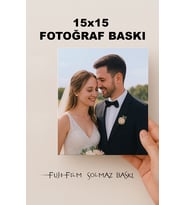 6 Adet 15x15 Ölçülerde Fotoğraf Baskınız (Orijinal Solmaz FUJiFİLM)