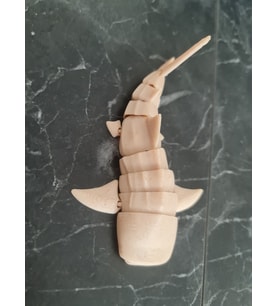 AHşap Malzeme 11CM Ufak Hareketli Balina Köpek Balığı Oyuncak