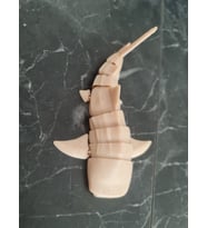 AHşap Malzeme 11CM Ufak Hareketli Balina Köpek Balığı Oyuncak