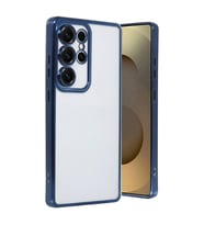 Samsung Galaxy S24 Ultra Kılıf Razer Lensli Silikon - Lacivert