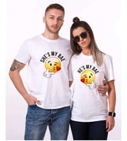 Tshirthane My Bae Smile Sevgili Kombinleri Tshirt Kombini (Tek Ürün Fiyatıdır.)