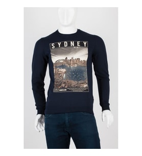 Sidney Unisex Pamuklu Slim Fit Sweatshirt Small (Karışık)