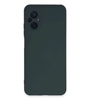Newface Xiaomi Poco M5 Kılıf Nano içi Kadife Silikon - Koyu Yeşil