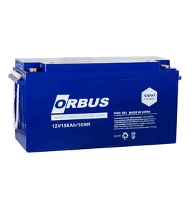 Orbus 12V 150Ah SOLAR SİSTEMLER İÇİN Deep Cycle Derin Döngü Nano Carbon Jel Akü