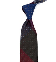 Küçük Desen Çok Renkli Patchwork Klasik Kravat KK12220 (Karışık)