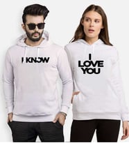 Tshirthane I Love You I Know Sevgili Kombinleri Kapüşonlu Kombini (Tek Ürün Fiyatıdır.)