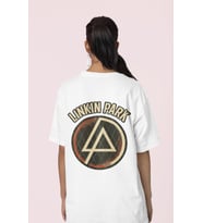 Linkin Park Rock Metal Sırt Baskılı Unisex Oversize Müzik Grubu Tişört