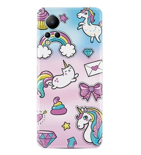 Infınix Note 12 Kılıf Silikon Desen Özel Seri Unicorn Mektup 1800
