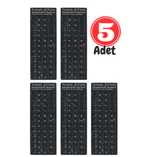 MN6 MF01 Türkçe F Klavye Sticker/Kaliteli PVC-5 Adet/Türkçe F Klavye Etiketi