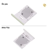Xiaomi Redmi Note 14 Uyumlu Sim İç Yuvası Çiftli Yeşil Çift Hatlı Dual Sim Sim Yeri Sim Kızağı
