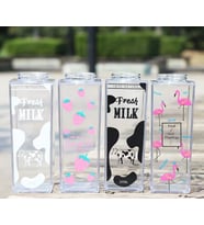 500 Ml Mika Süt Kabı Desenli Model