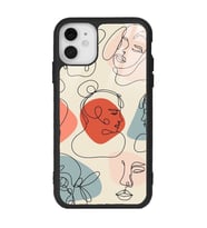 iPhone 11 Nude Maske Tasarımlı Glossy Telefon Kılıfı