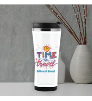Tatilcilere İsme Özel Termos Mug (Beyaz)