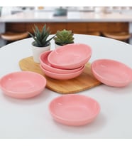 Keramika Pembe Halka Çerezlik/Sosluk 13 Cm 6 Adet