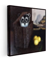 Kanvas Tablo Owlemons Piksel Minecraft Tablosu Ev Ofis Salon Duvar Dekoru