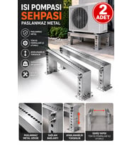 Isı Pompası Sehpası Paslanmaz Metal Ayak Takımı 60 cm Ayarlanabilir Yükseklik 45 cm