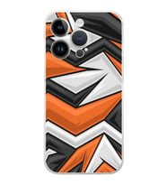 Apple iPhone 14 Pro Max Uyumlu Kamera Korumalı Tıpalı Kapak Grafiti Tasarımlı ŞeffafKılıf