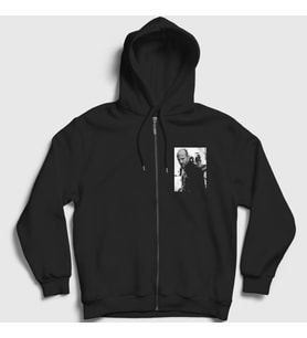 Presmono Unisex Siyah Crank Jason Statham Fermuarlı Kapüşonlu Sweatshirt 397090tt