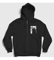 Presmono Unisex Siyah Crank Jason Statham Fermuarlı Kapüşonlu Sweatshirt 397090tt
