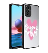 Xiaomi Redmi Note 10 Kılıf Aynalı Desenli Kamera Korumalı Parlak Mirror Kapak (Renksiz)