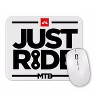 Mountain Bike Mtb Just Ride Branca Mouse Pad