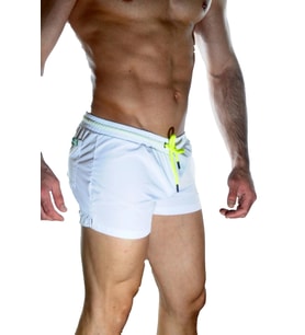 Erkek Beyaz Mini Mayo Short