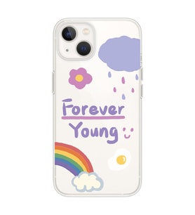 Iphone 13 Uyumlu Forever Young Tasarımlı Şeffaf Telefon Kılıfı