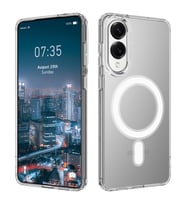 Samsung Galaxy S25 EDGE Kılıf Magsafe Wireless Kablosuz Şarj Uyumlu Manyetik Şeffaf Kapak