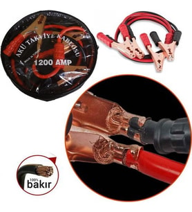 Akü Takviye Kablosu 1200 Amper (Taşıma Çantalı) (5668)
