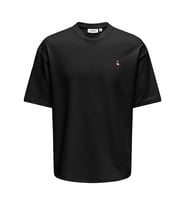 ONSCASPIAN AIRFLEX SS REG EMB TEE Black