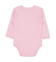 Civil Baby Düz Renkli Uzun Kol 12-36 Ay Çıtçıtlı Badi - Pembe