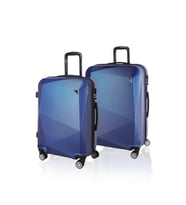 Polo&Sky Elmas Model Lacivert Renk 2'li Valiz Seti (Orta+Büyük)