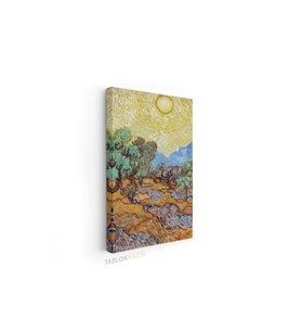 Dikey Kanvas Tablo Salon Duvar Tablosu Vangogh 113 Yeni Ev Hediyesi Ofis Tablosu