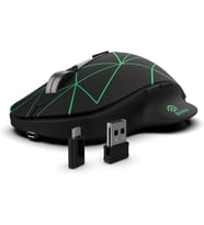 Inca-INCA IWM-551 Rechargeable 4 Led illuminated Silent Wireless Mouse (Sessiz) Micro Usb kablo USB+ Type C desteği çift alıcı 2.4GHz Kablosuz Fare DPI 800 1200 1600 400mAh