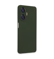 Realme C55 Kılıf Nano İçi Kadife Silikon - Koyu Yeşil