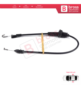 VW Bora Golf MK4 IV 1J 1997-2005 4/5 Kapı 1J4839085 İçin Arka Sağ veya Sol Kapı İç Açma Teli 520 mm